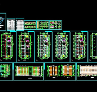 某地区某学校学生公寓设计cad建施图