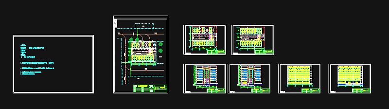 全自动机械立体停车库CAD施工设计详图3D模型