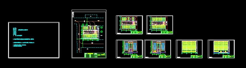 全自动机械立体停车库CAD施工设计详图3D模型