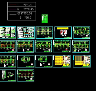 某地区某教学楼建筑结构设计cad施工方案图