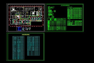 某医院净化手术室装修cad平面设计布置图3D模型