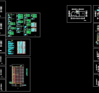 某地高层住宅楼电气设计cad全套施工图纸