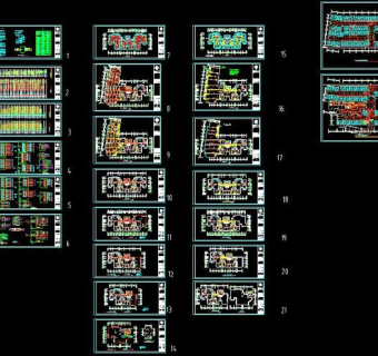 某小区高层住宅楼建筑电气设计cad施工图