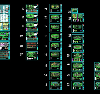 二十五层高层住宅楼地基结构设计施工图纸