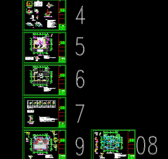 某地三层框架结构住宅楼改造加固结构施工图