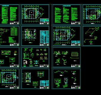 某地下室人防通风系统设计cad全套施工图