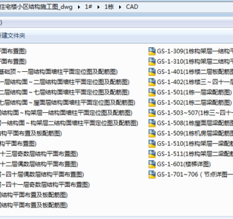 【经典】多种结构形式的超高层住宅楼小区结构施工图（590张图）