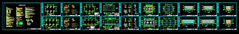 经典实用轻钢别墅房屋结构cad施工图3D模型