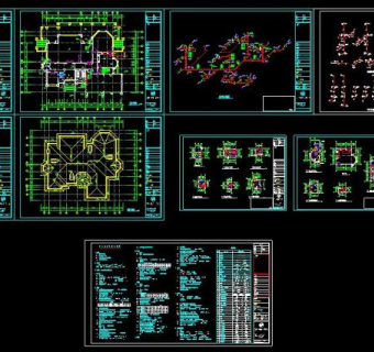 某地多层豪华型别墅建筑给排水设计CAD施工图(含设计说明）