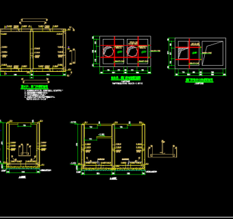 消防水池配套室外取水井给排水、结构大样图3D模型
