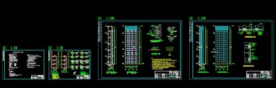 某观光电梯玻璃幕墙钢结构施工图纸（含设计说明）3D模型