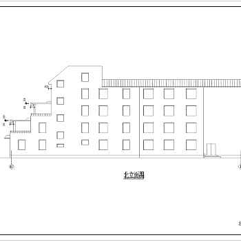 某市四层养老院建筑方案设计施工CAD图纸3D模型