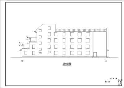 某市四层养老院建筑方案设计施工CAD图纸3D模型