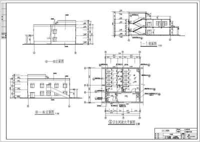 某营地医院建筑结构水电施工设计CAD方案图