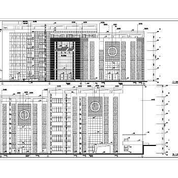 五层民族中医院建筑施工设计全套图（中医特色楼）