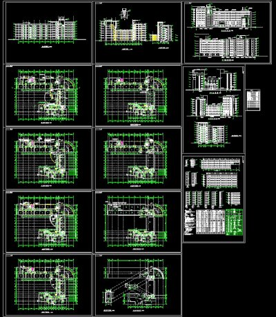 某地多层办公楼建筑CAD设计全套施工图