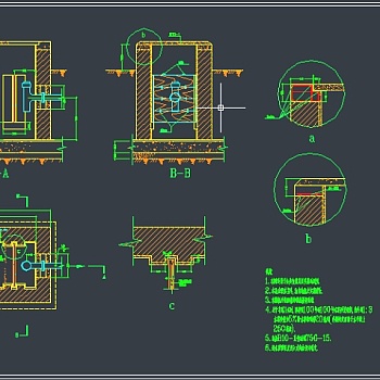 某建筑工程食堂隔油池设计图3D模型