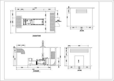 某柴油发电机房设计cad电气施工图