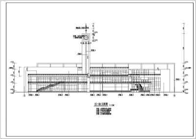 某大学生活动中心建筑设计cad方案图