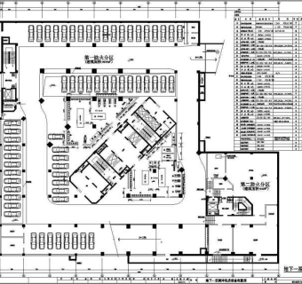 医院病房大楼空调管线cad施工设计图