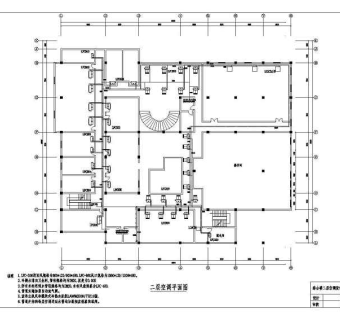 综合楼及宾馆整套中央空调设计cad平面施工图纸