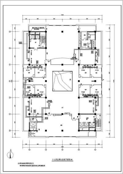 某机房系统全套平面cad暖通设计施工图