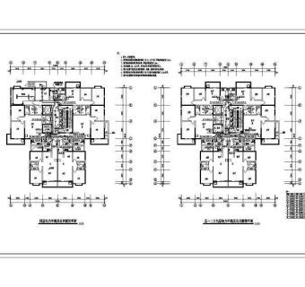 某高层住宅楼建筑全套电气cad施工设计图纸