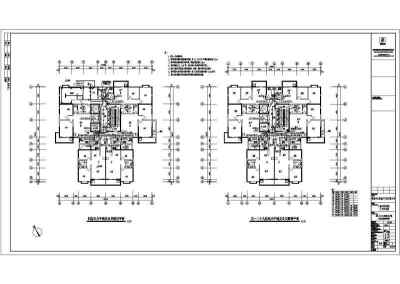 某高层住宅楼建筑全套电气cad施工设计图纸