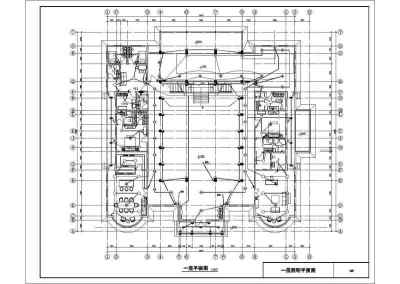 别墅室内弱电cad详细施工设计图