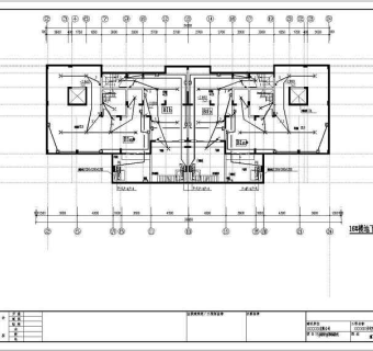 多层住宅楼建筑强电cad设计全套施工图纸