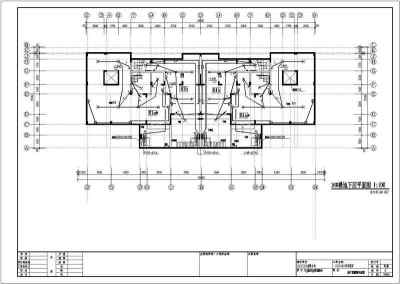 多层住宅楼建筑强电cad设计全套施工图纸