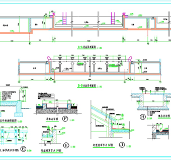 游泳池节点建筑图3D模型