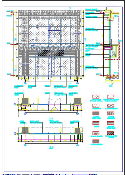 框架结构商住楼玻璃幕铝板幕墙节点施工图纸3D模型