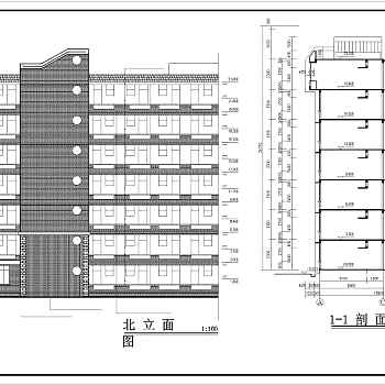 大学生宿舍建筑cad设计图