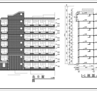 大学生宿舍建筑cad设计图