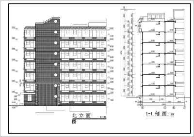 大学生宿舍建筑cad设计图