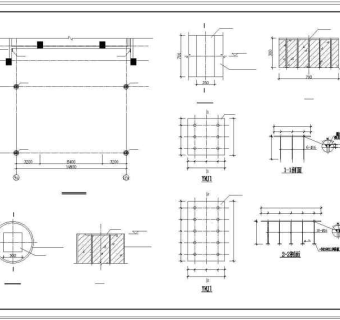 某钢结构雨蓬及连廊结构图纸