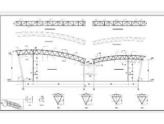 某大型会展中心DE区桁架结构图纸