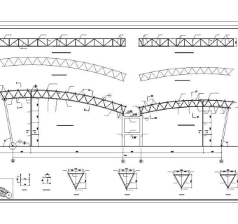 某大型会展中心DE区桁架结构图纸