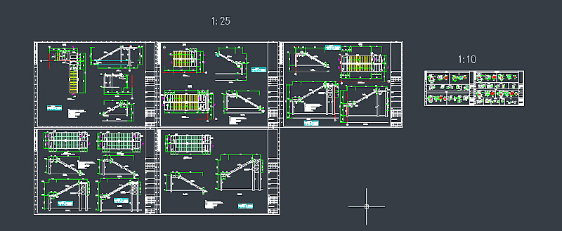 钢结构楼梯CAD图纸3D模型