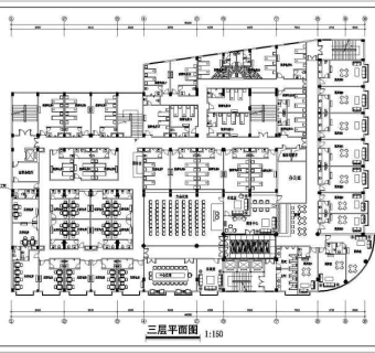 南方某休闲娱乐中心会所cad设计方案图
