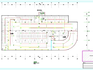 7层酒店含地下车库电气施工图（图审后）CAD图纸