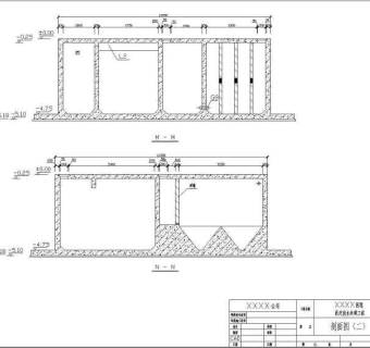 500吨/天地埋式医院污水处理工程施工图