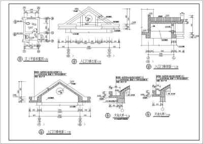 联排别墅建筑施工CAD设计图