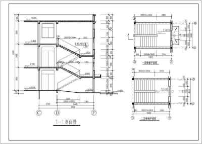 某市三层医院办公楼的CAD建筑方案设计