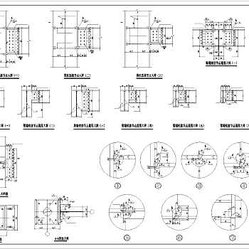 高层钢结构建筑cad施工图3D模型