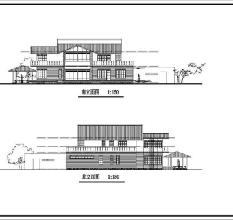 某农村别墅建筑设计图纸（共四套）