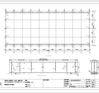 全套25米跨度全钢结构图纸3D模型