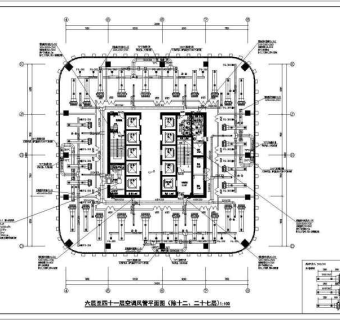 [安徽]超高层商业办公暖通空调全系统施工图