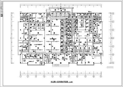 德信某办公楼整套空调设计cad平面施工图